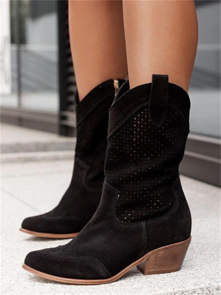Atmungsaktive mittelhohe Cowboystiefel