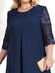 Besticktes Bankettkleid in Übergröße