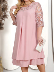 Besticktes Bankettkleid in Übergröße