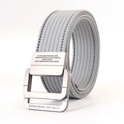 Unisex Gestreifter Canvas Ringgürtel