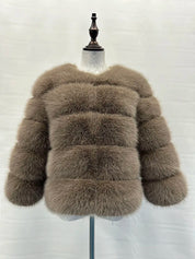 Stilvolle Kunstpelz-Jacke