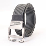 Unisex Gestreifter Canvas Ringgürtel