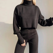 Damen Pullover Hosen Set