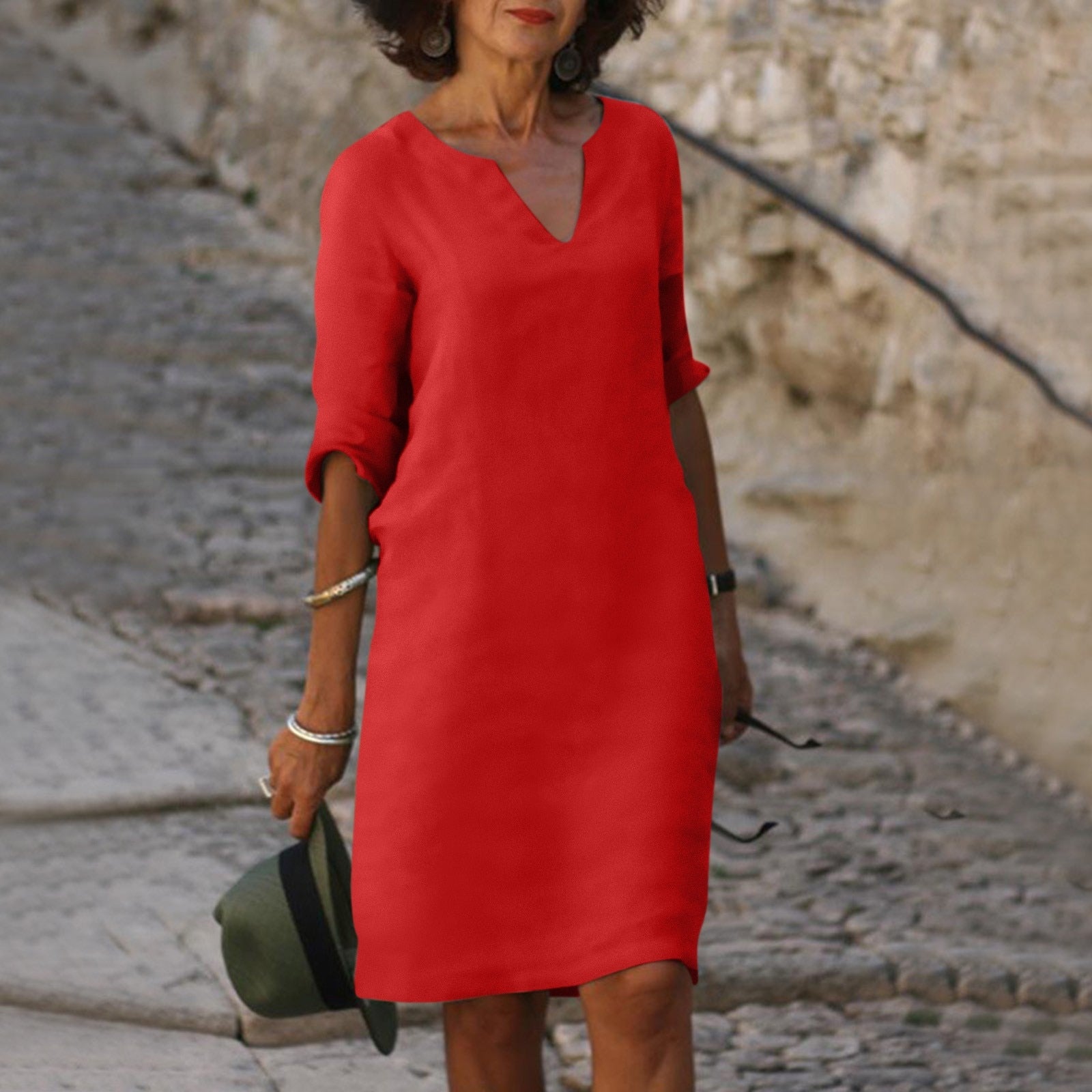 Elegantes Kleid mit Bauchbedeckung