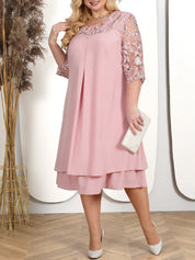 Besticktes Bankettkleid in Übergröße
