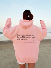 Übergroßer warmer Kapuzenpullover