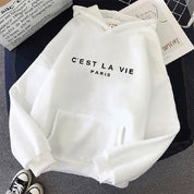 Übergroße bedruckte Kapuzenpullover