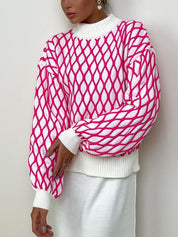 Karierter Damen Rollkragenpullover