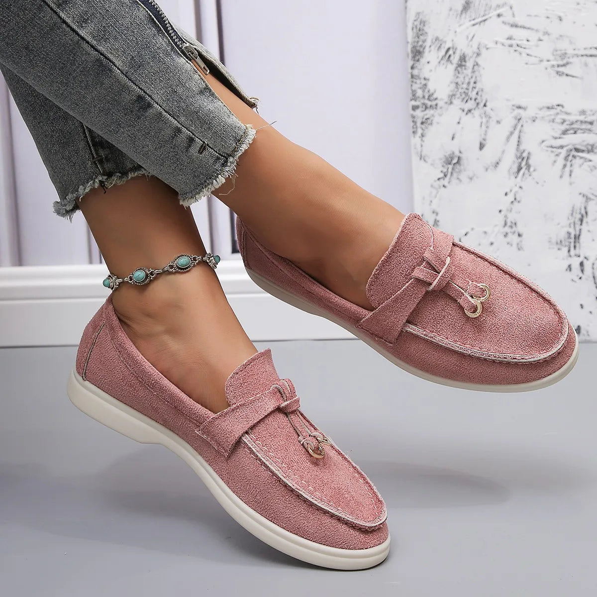 Leder Loafer mit Komfortpolsterung