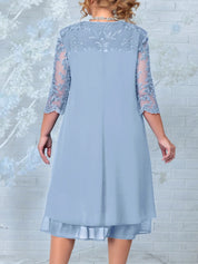 Besticktes Bankettkleid in Übergröße