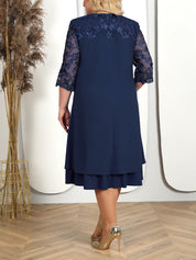 Besticktes Bankettkleid in Übergröße
