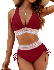 Zweiteiliges High Waist Bikini Set