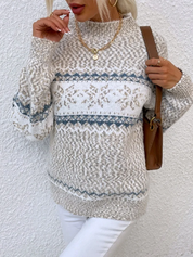 Damen Fair Isle Rollkragenpullover