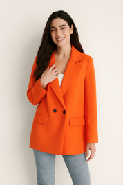 Moderner Knopfleisten Blazer