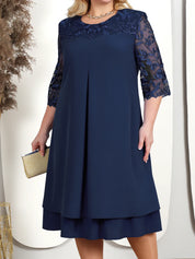 Besticktes Bankettkleid in Übergröße
