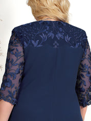 Besticktes Bankettkleid in Übergröße