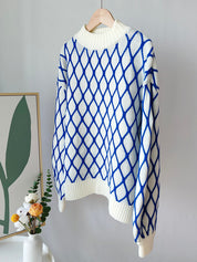 Karierter Damen Rollkragenpullover