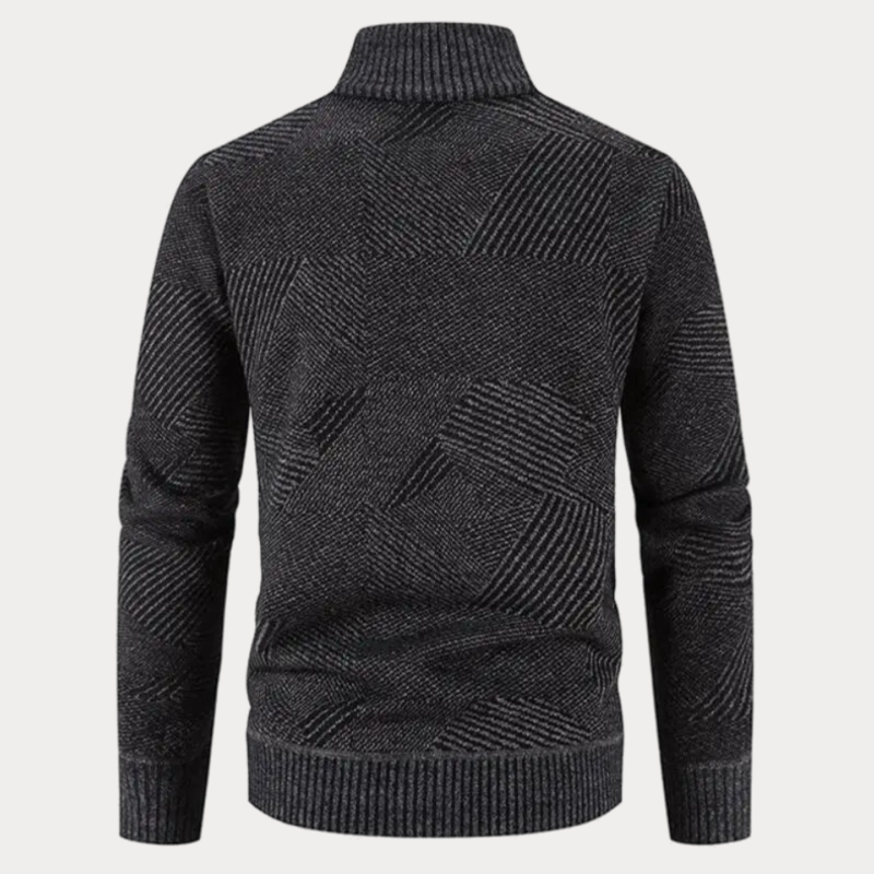 Stilvolle Winter Strickjacke mit Kapuze