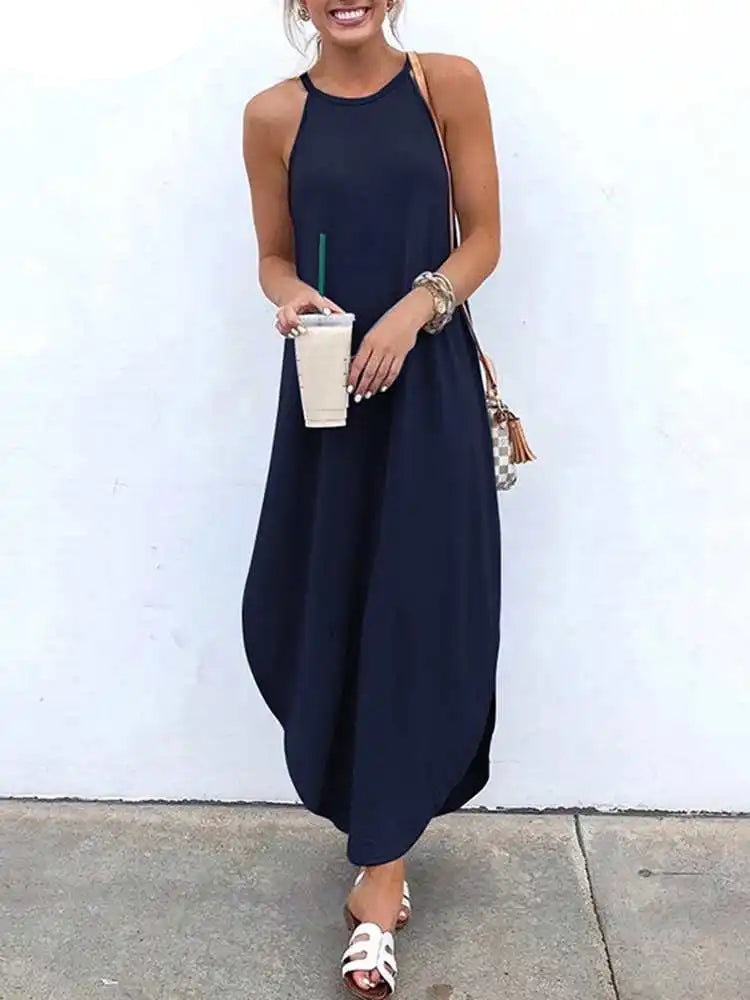 Klassisches Maxi Trägerkleid