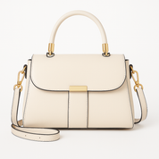 Schicke vegane Ledertasche mit Deckel