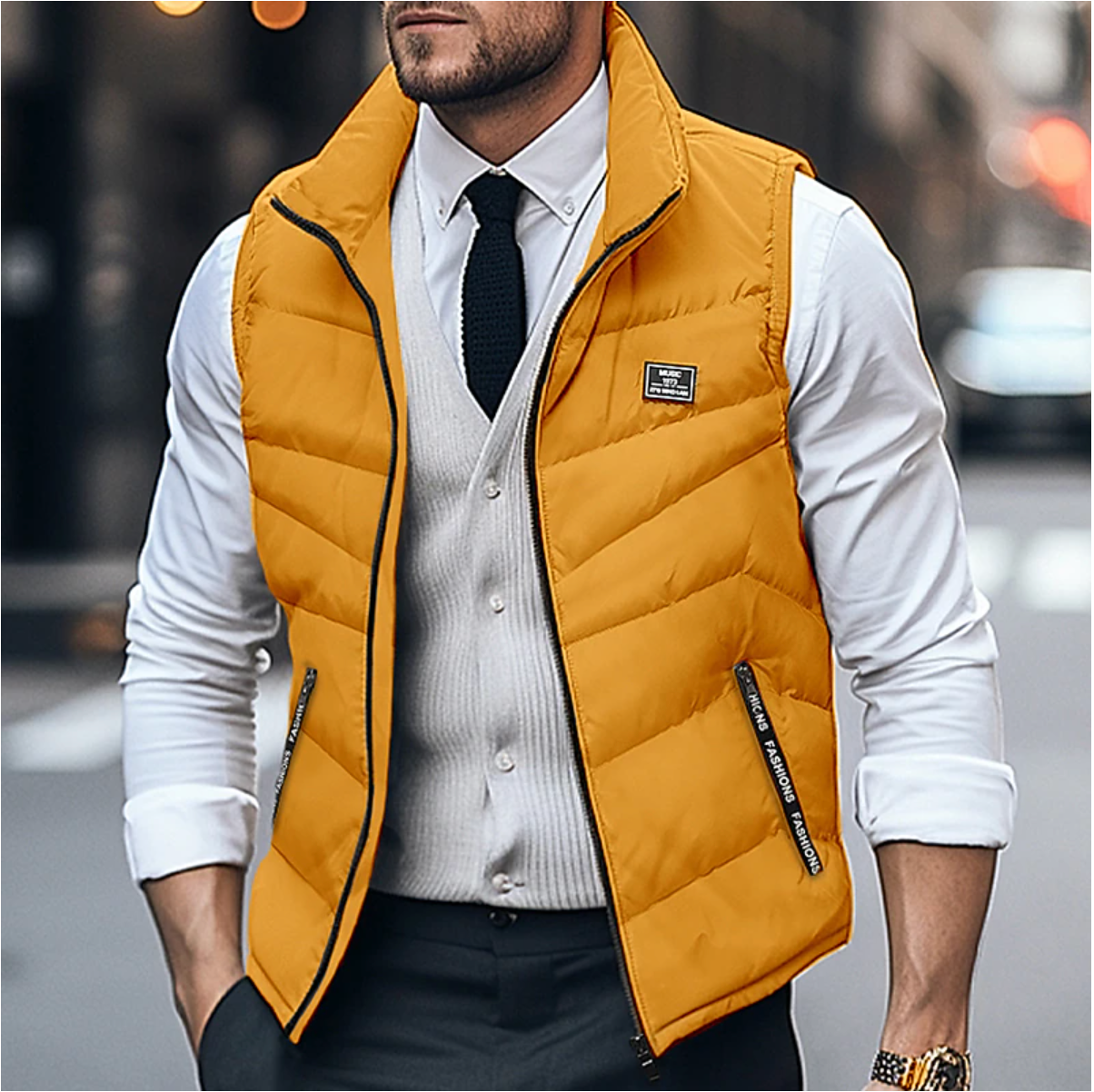 Herren Winter Steppweste