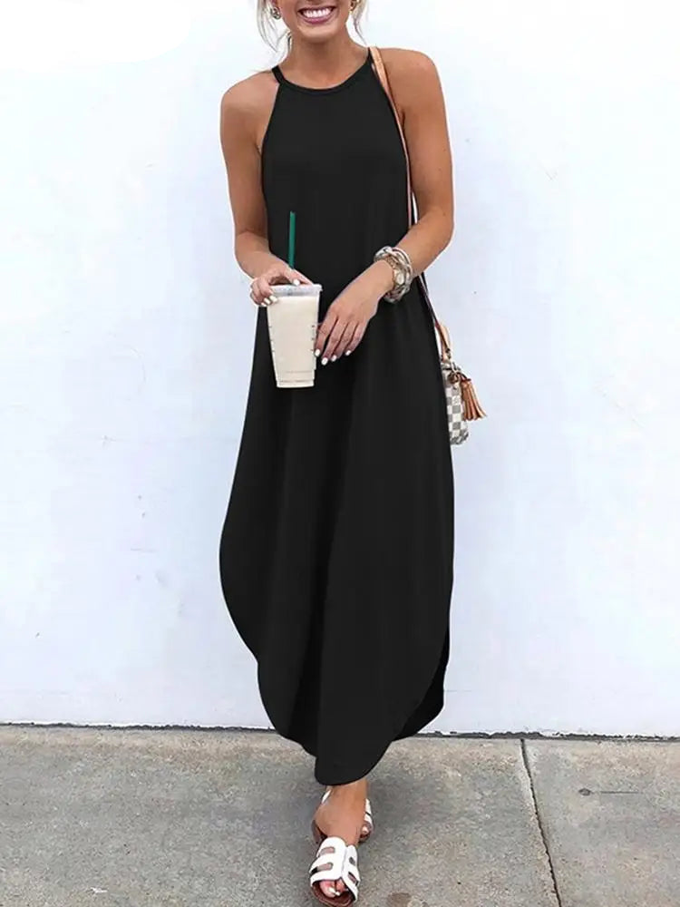 Klassisches Maxi Trägerkleid
