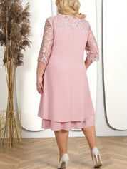Besticktes Bankettkleid in Übergröße