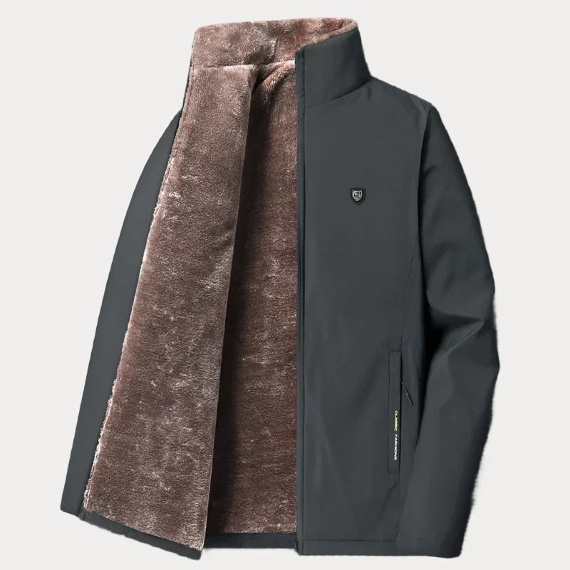 Gefütterte jacke mit Reißverschluss