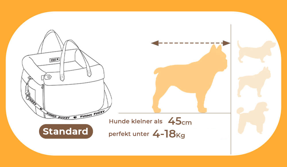 Prächtig Unterwegs Autositz Hundebett