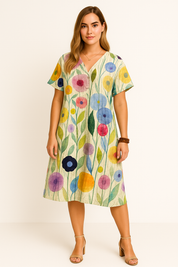 Sommerkleid mit Blumenmuster