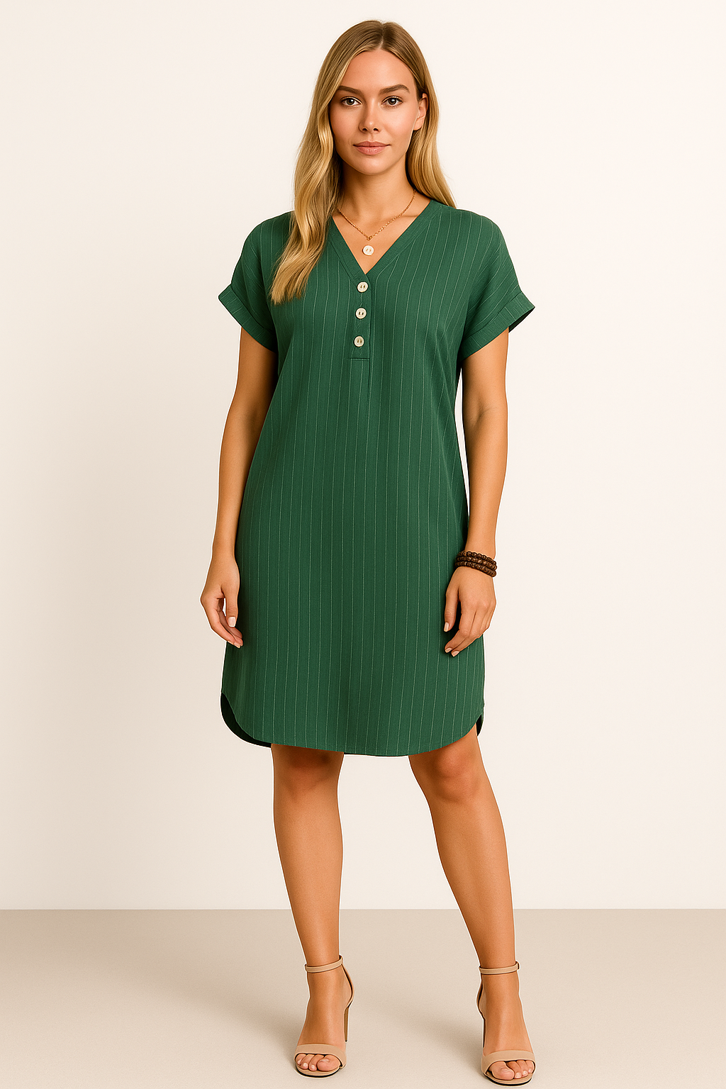Midikleid mit Bauchabdeckung