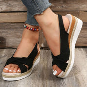 Stilvolle Damen Keilsandalen