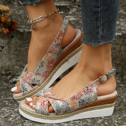 Stilvolle Damen Keilsandalen