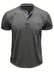 Lässiges T-Shirt mit Brusttasche