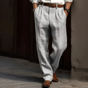 Sommer Business Casual Herren Leinenhose