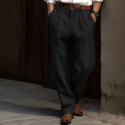 Sommer Business Casual Herren Leinenhose