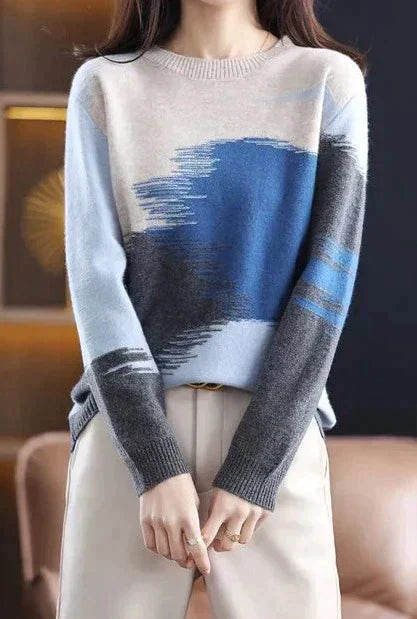 Moderner Damen Tie Dye Pullover