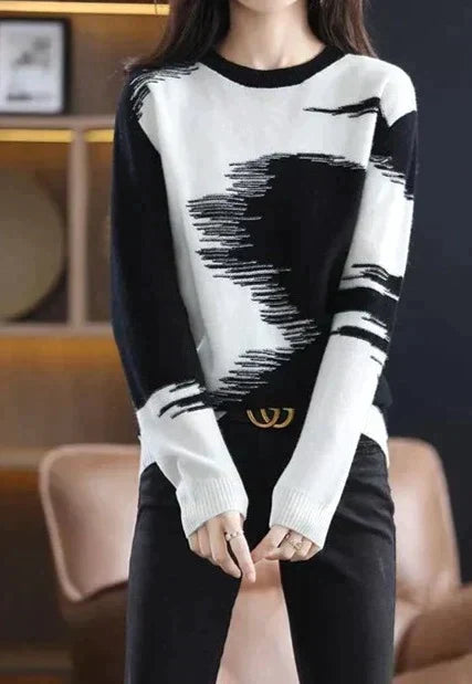 Moderner Damen Tie Dye Pullover