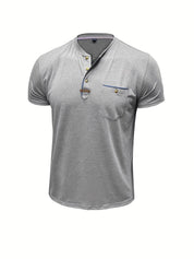 Lässiges T-Shirt mit Brusttasche