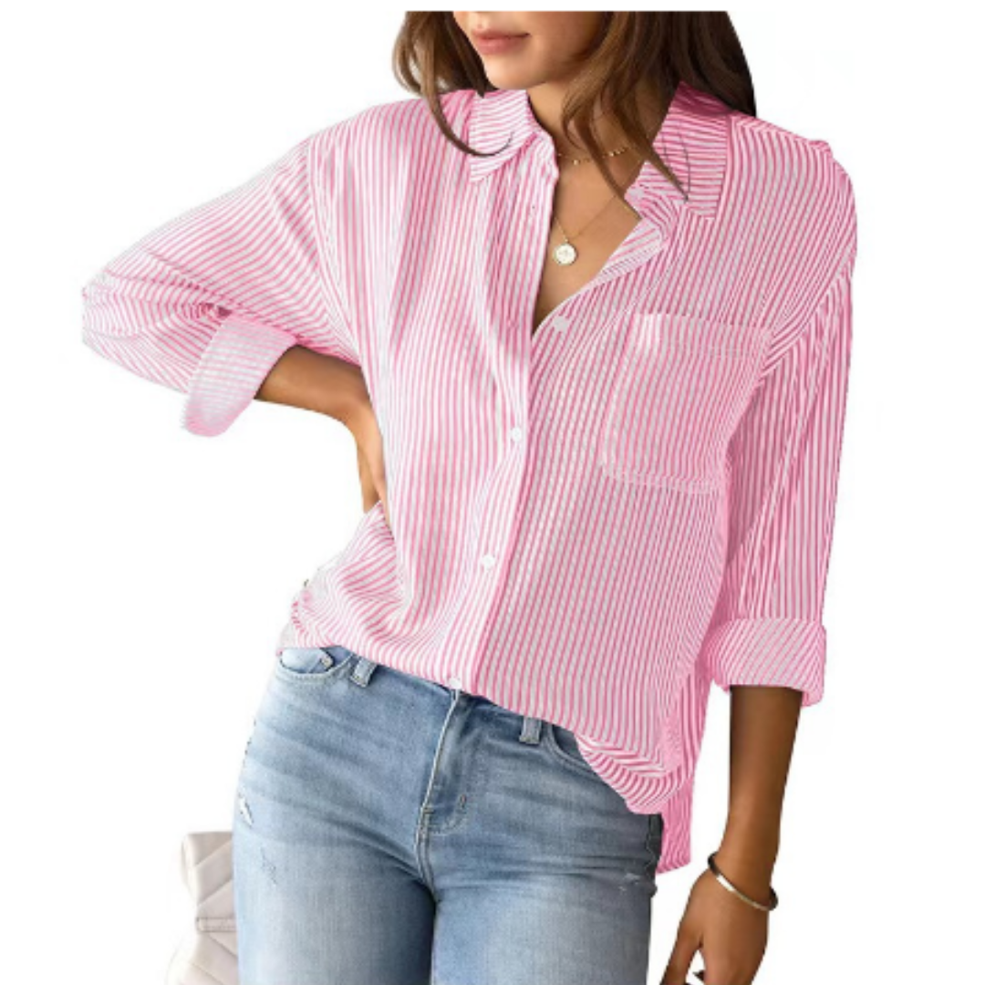 Stilvolle Damenbluse mit Streifenmuster