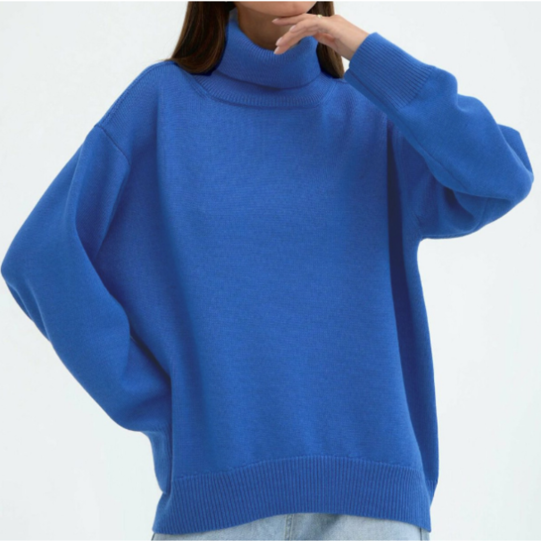 Damen Strickpullover mit Rollkragen