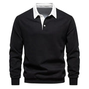 Langärmshirt Mit Polokragen