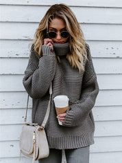 Damen Strickpullover mit Rollkragen