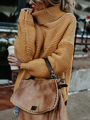 Damen Strickpullover mit Rollkragen