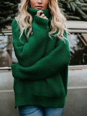 Damen Strickpullover mit Rollkragen