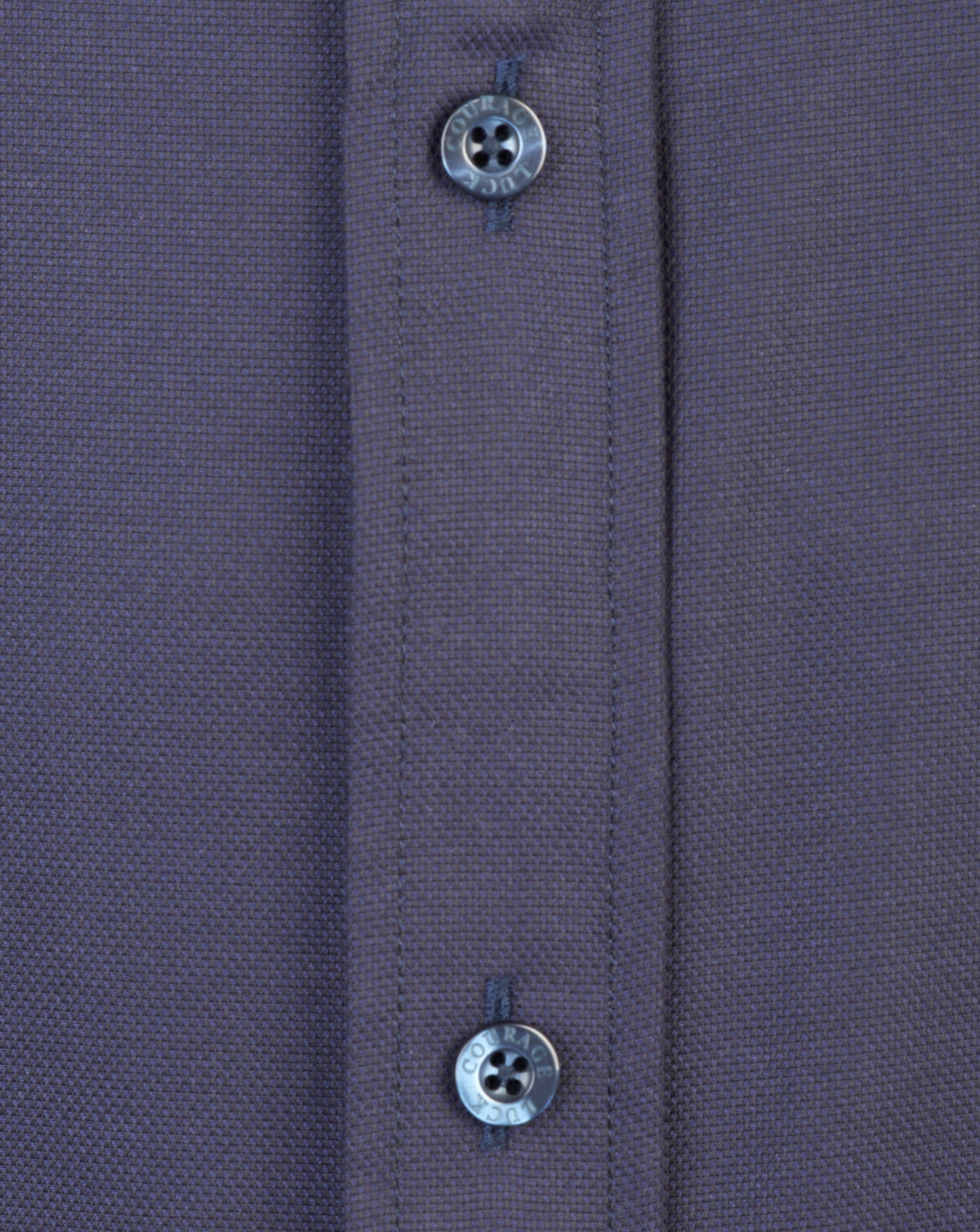 Langärmeliges Zip Fit Herrenhemd