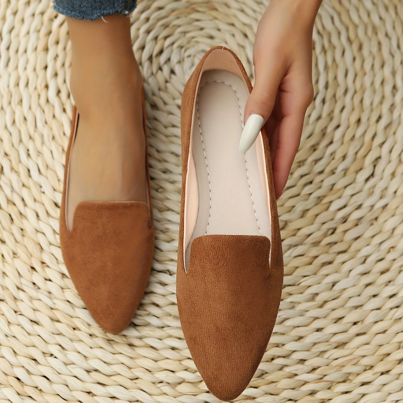 Ballerina Stil Flache Schuhe