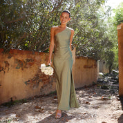 One Shoulder Hochzeitsgastkleid