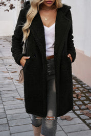 Damen Strukturmantel mit Reverskragen