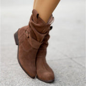 Bequeme Wildlederstiefelette